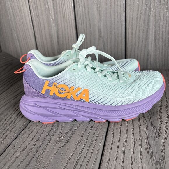 Hoka One One Rincon 3 Women's 5.5 B Blue/Purple Running Sneaker 1119396 BGCV - Picture 5 of 13